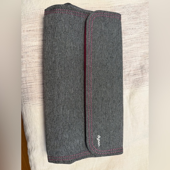 Dyson Supersonic Hair Dryer Storage Bag Cool Grey Fuchsia Stitching Magnetic - Picture 1 of 2